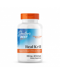 Doctor's Best Real Krill, 350 mg, 60 Softgel