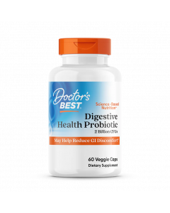 Doctor's Best Digestive Health, Probiotic with LactoSpore, 2 Billion, 60 Veggie Caps